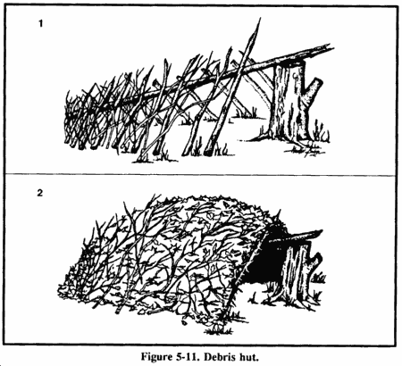 Debris Hut - Survival: The Wilderness - How To Survive In The Wilderness